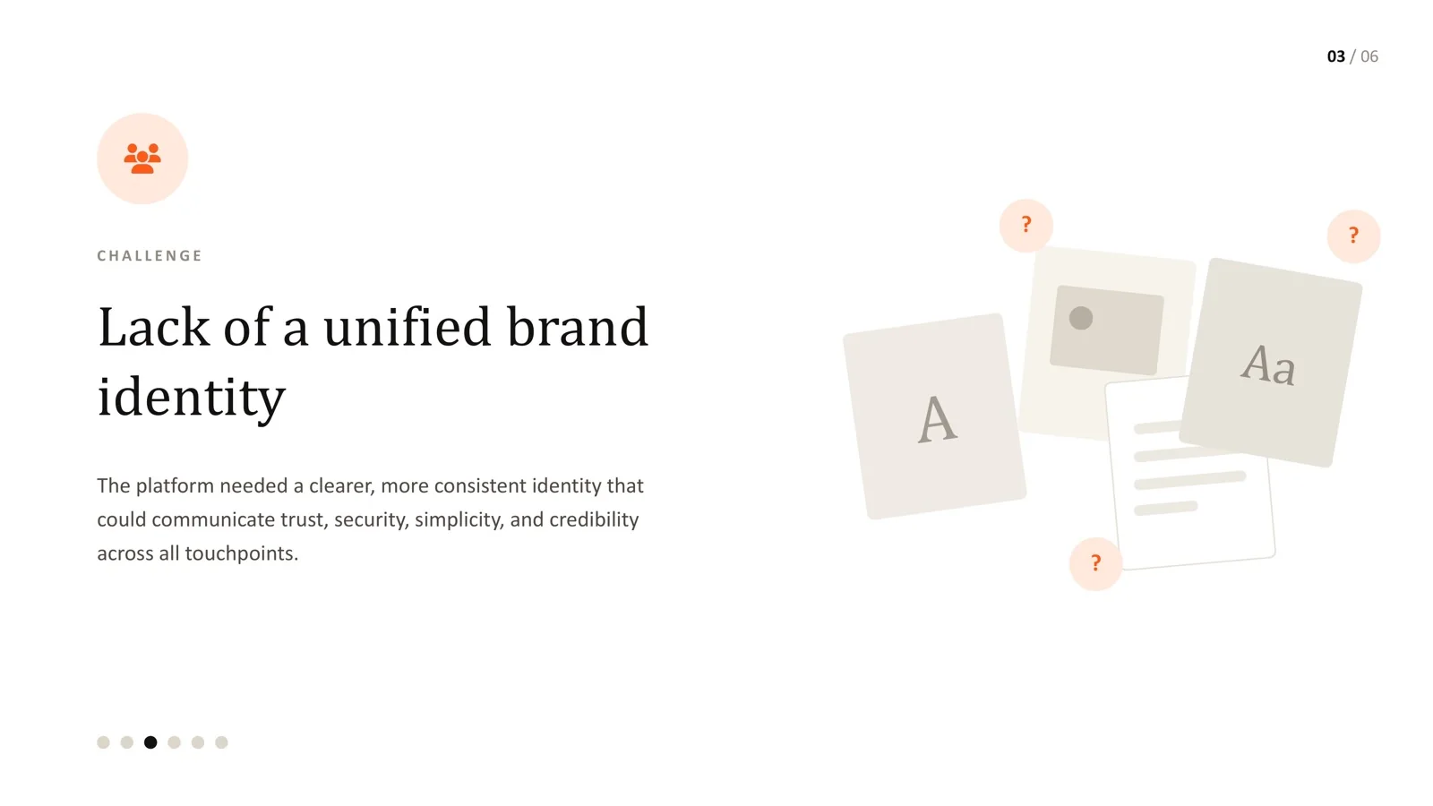 Healthcare credentialing platform lacking a unified identity before the redesign