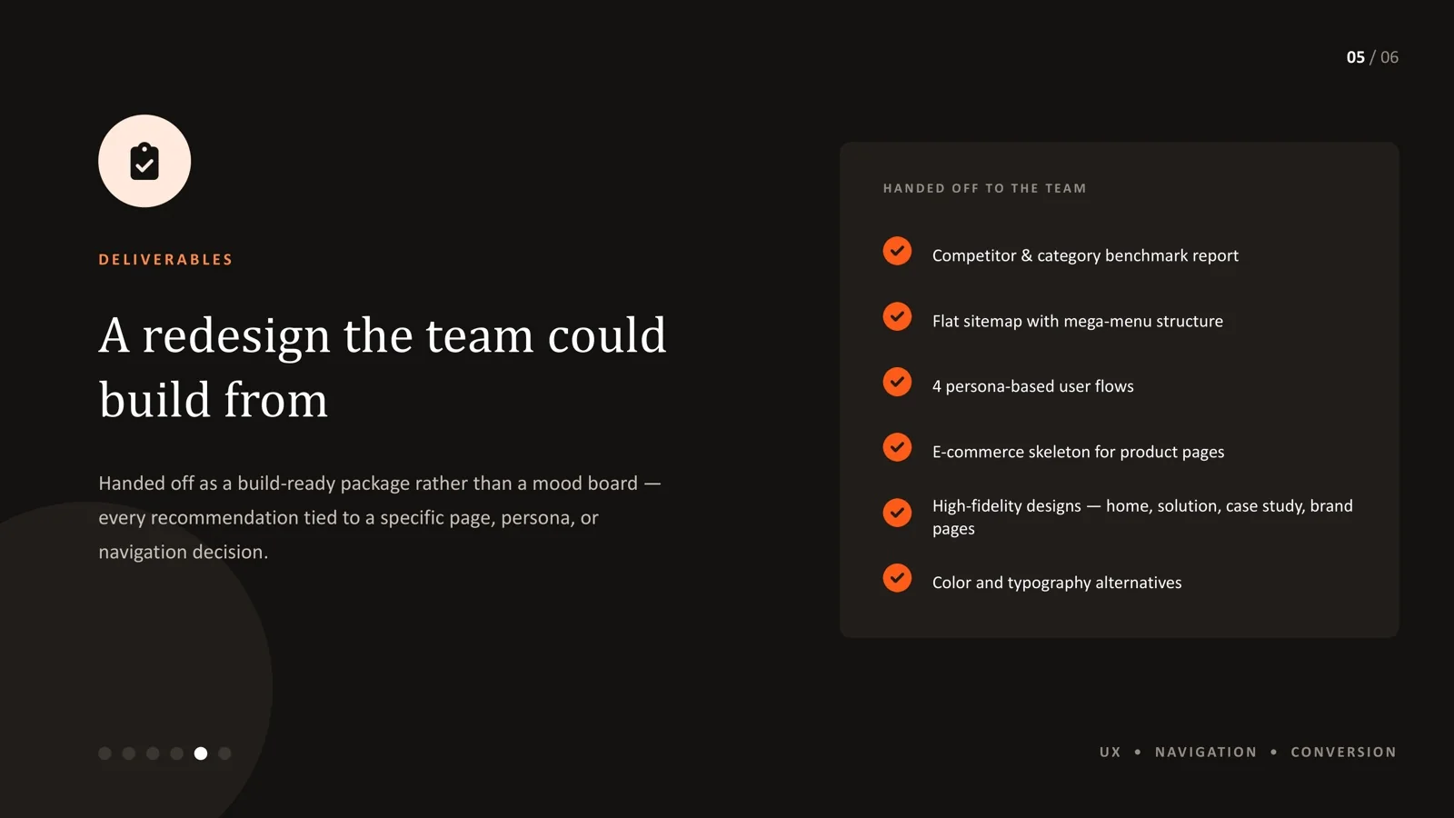 Redesigned product presentation for the B2B hospitality equipment platform